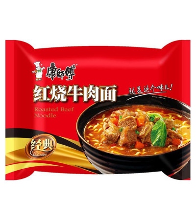 Master Kong braised beef instant noodles 104g