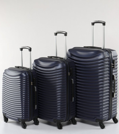 Roncato Wave patterned suitcase dark blue