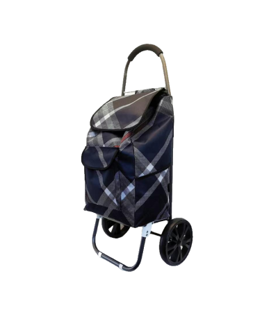 Trolley with Bag Grocery Shopping Cart Push Utility Hand Truck